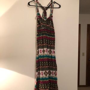 Aztec print maxi